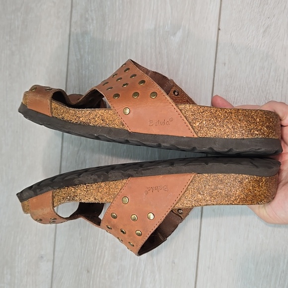 Betula By Birkenstock Women Studded Brown Slide Sandals Shoes Sz 40/9-9.5 Narrow - Picture 10 of 13